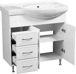 Тумба под раковину Stella Polar Концепт 80см белый SP-00000129